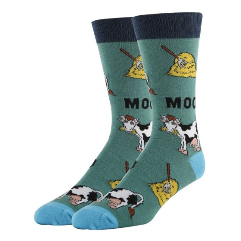 Oooh Yeah - Mens Crew Socks Mooo