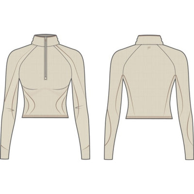 Fabletics - Womens Cold Weather Seamless Half-Zip