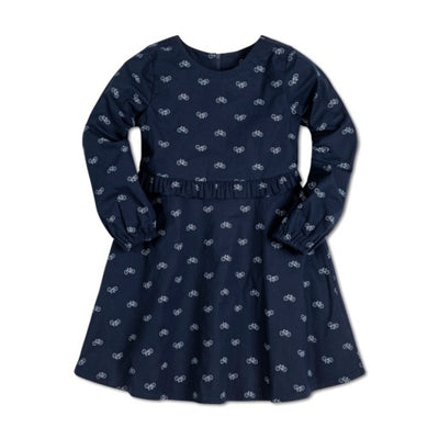 Hope & Henry - Girls Ruffle Waist Dress Made with Organic Cotton