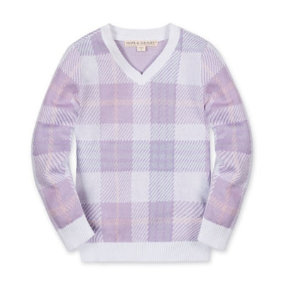 Hope & Henry - Boys Organic V-Neck Intarsia Sweater