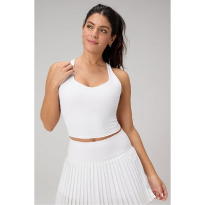 Fabletics - Womens Anywhere Cropped Built-in Bra Tank