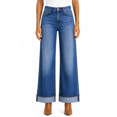 1822 Denim - Womens 32" Slim Wide Leg Jean with Cuff