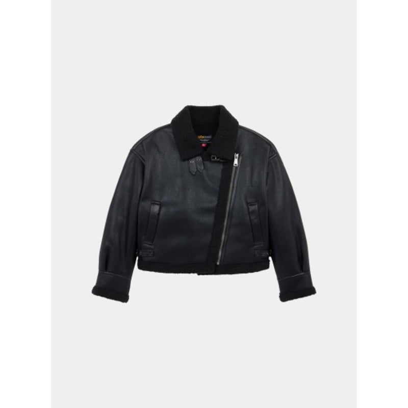 Alpha Industries - Womens Grove Relaxed Fit Moto Jacket with