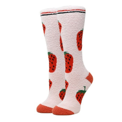 Oooh Yeah - Womens Berry Womens Crew Socks