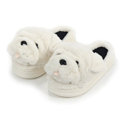 Oooh Yeah - Womens Bulldog Gaze-Good Time Slippers-Womens