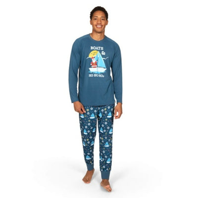 Tipsy Elves - Mens Boats & Ho Ho Hos Pajama Set