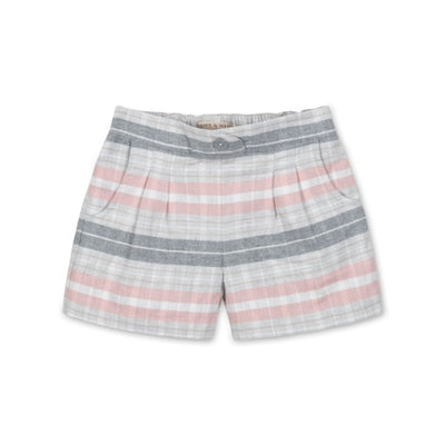 Hope & Henry - Girls Pleated Organic Flannel Short