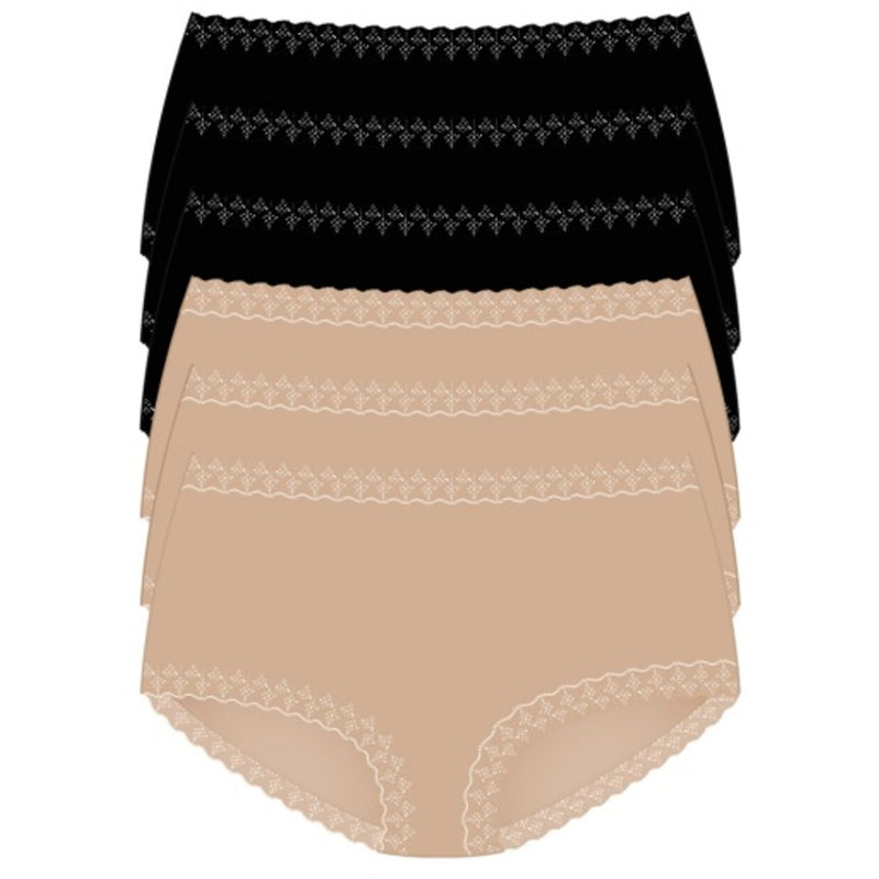 Natori - Womens Bliss Full Brief 6-Pack