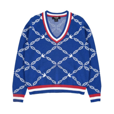 Tilley - Womens Birdie Links Jacquard V-Neck Sweater