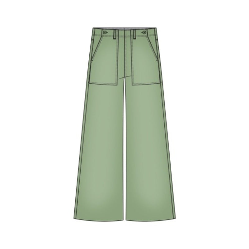 Liverpool Los Angeles - Womens Utility Crop Wide Leg