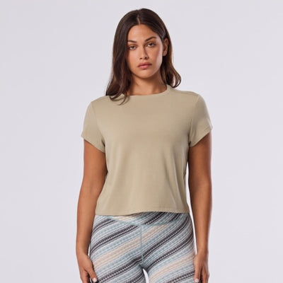 Thirty Three Threads - Unisex Relaxed Cap Sleeve Tee Shitake