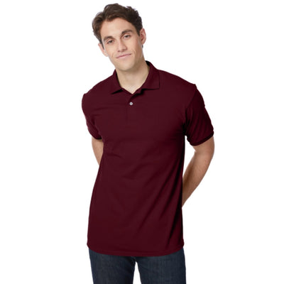 Hanes - Mens Ecosmart Mens Polo Shirt