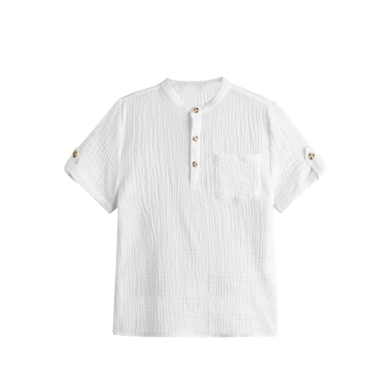 Snapper Rock - Boys Frankie White Resort Shirt
