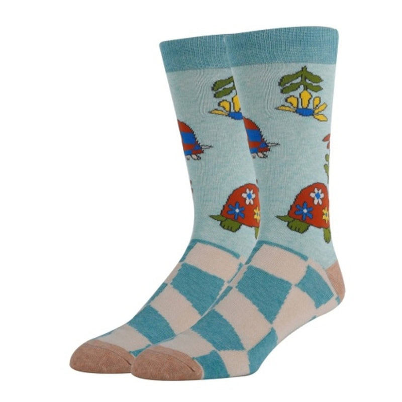 Oooh Yeah - Mens Groovy Turtle-Novelty-Mens Crew Socks