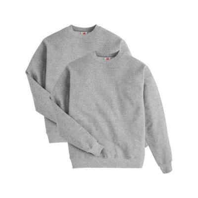 Hanes - Mens Ecosmart Mens Fleece Sweatshirt Value 2-Pack